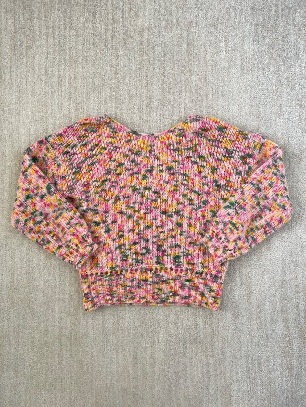 Sezane Livia Faux Wrap Jumper Sweater M Merino Wool Superkid Mohair Cotton
